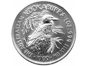 1 OZ Silber Australien Kookaburra 1990