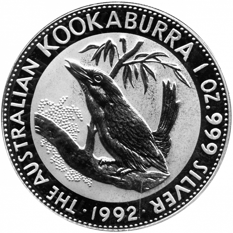 1 OZ Silber Australien Kookaburra 1992
