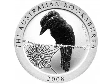1 OZ Silber Australien Kookaburra 2008