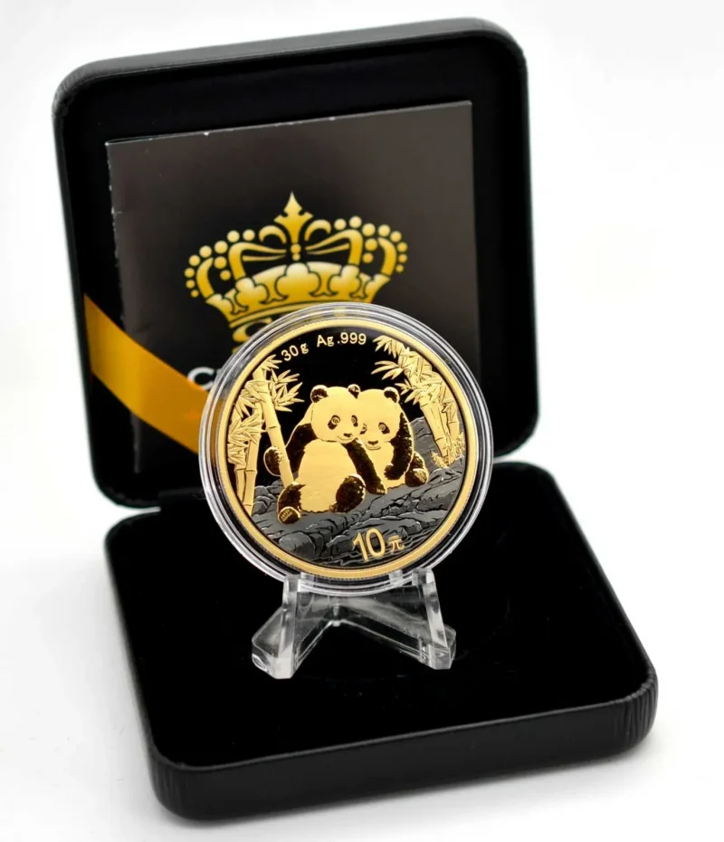 10 Yuan Silber China Panda 2026 Gold Black Empire Edition