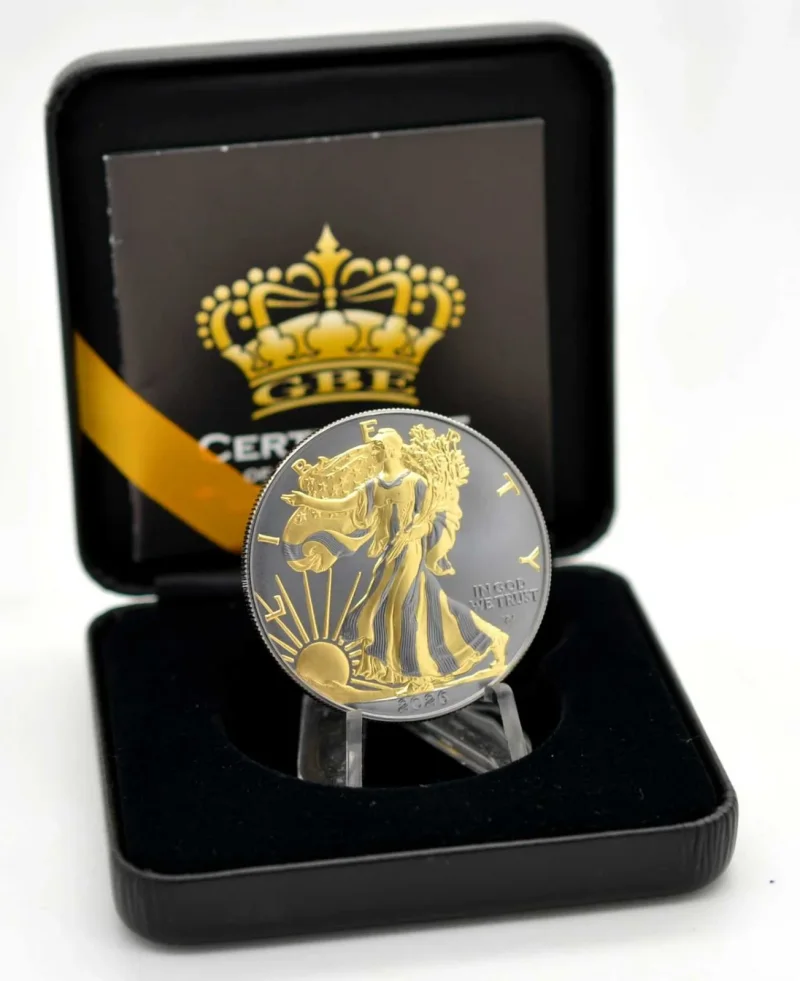 1 OZ Silber USA Eagle 2026 Gold Black Empire Edition