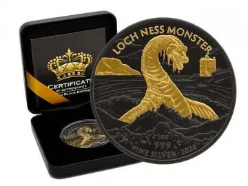 1 OZ Silber UK 2026 Loch Ness Monster Gold Black Empire Edition