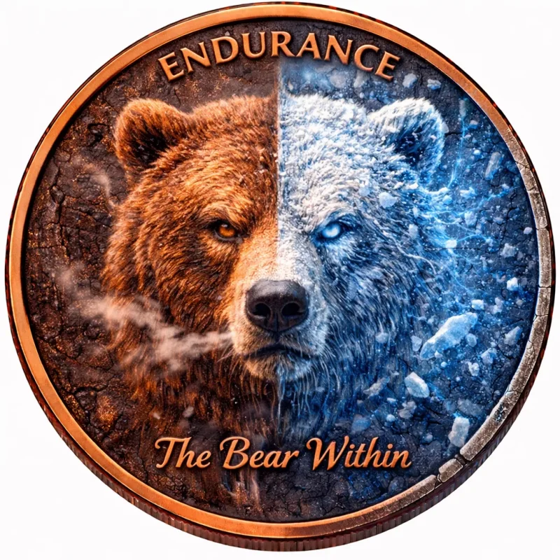 1 Oz Kupfer The BEAR Within - Virtues Serie