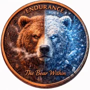 1 Oz Kupfer The BEAR Within - Virtues Serie