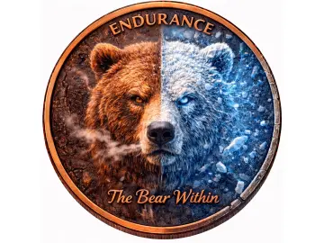 1 Oz Kupfer The BEAR Within - Virtues Serie