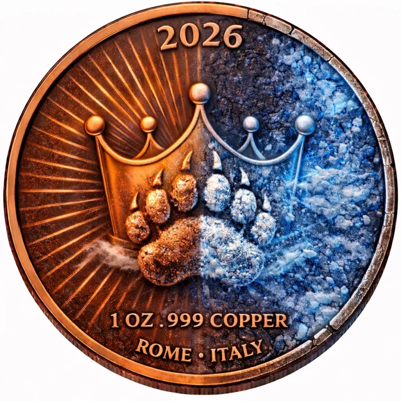 1 Oz Kupfer The BEAR Within - Virtues Serie
