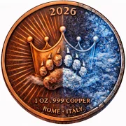 1 Oz Kupfer The BEAR Within - Virtues Serie