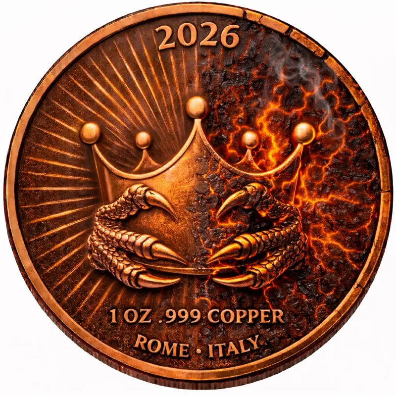 1 Oz Kupfer The DRAGON Within - Virtues Serie