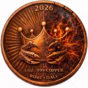 1 Oz Kupfer The DRAGON Within - Virtues Serie