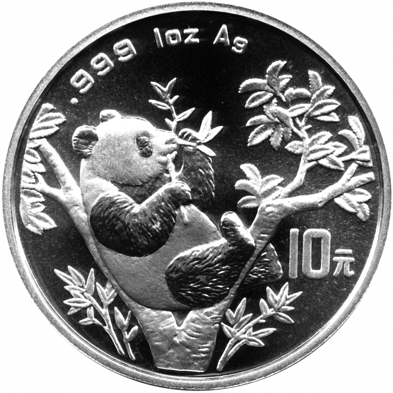10 Yuan Silber China Panda 1995