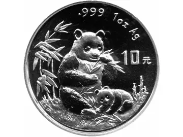10 Yuan Silber China Panda 1996