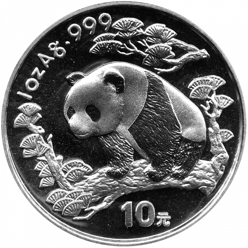 10 Yuan Silber China Panda 1997
