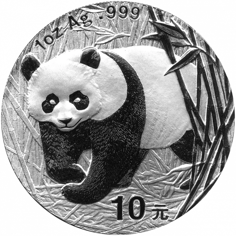 10 Yuan Silber China Panda 2002