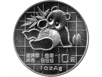 10 Yuan Silber China Panda 1989