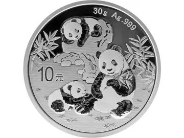 10 Yuan Silber China Panda 2025