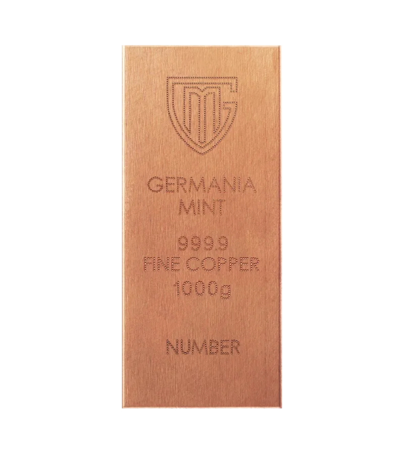 1 kg Kupferbarren Germania Mint