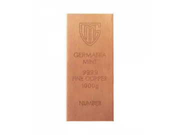 1 kg Kupferbarren Germania Mint