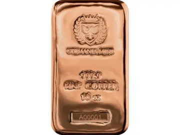 10 OZ Kupferbarren Germania Mint