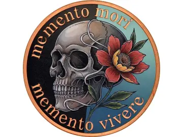 5 Oz Kupfer Memento Mori in Kapsel