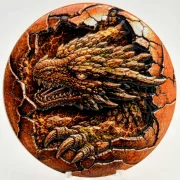 5 Oz Kupfer Erddrache in Kapsel