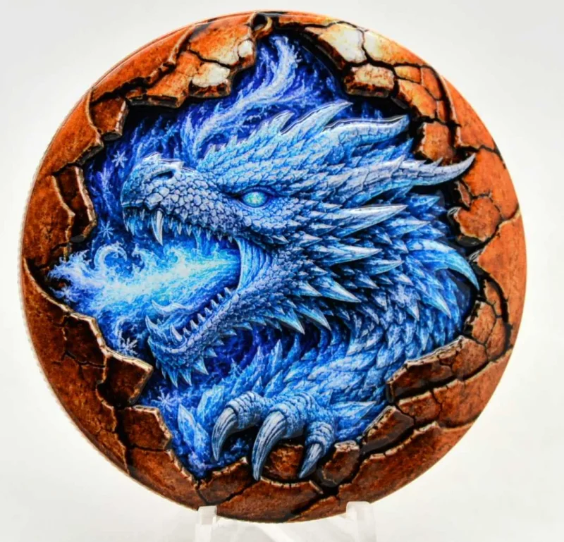 5 Oz Kupfer Wasserdrache in Kapsel