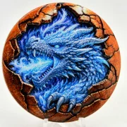 5 Oz Kupfer Wasserdrache in Kapsel