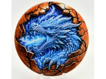 5 Oz Kupfer Wasserdrache in Kapsel