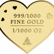 I love you 1/1000 Oz 999 Goldmedaille in Box