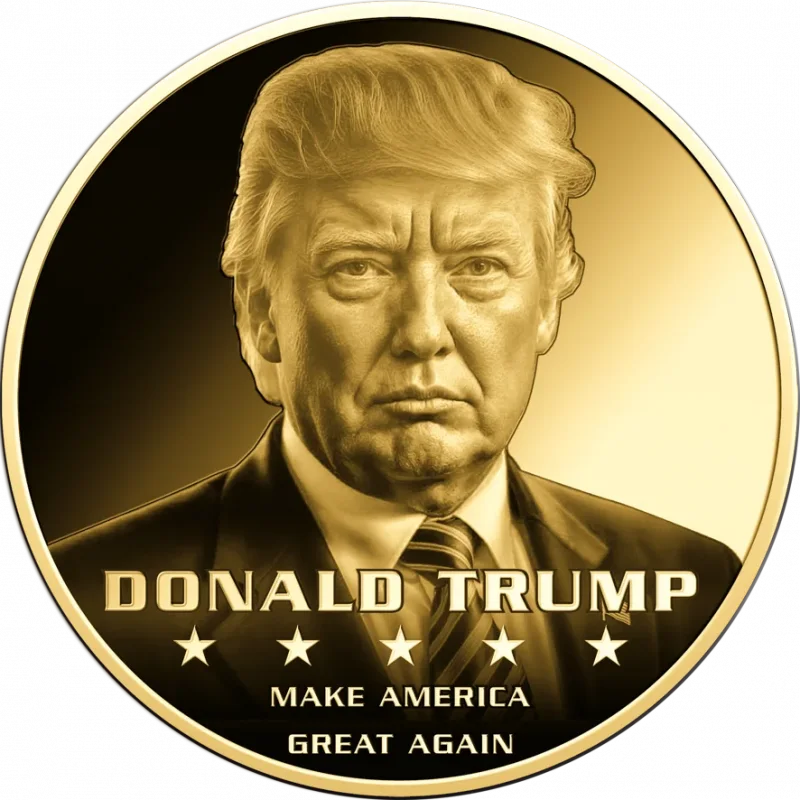 Donald Trump 1/1000 Oz 999 Goldmedaille