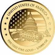 Donald Trump 1/1000 Oz 999 Goldmedaille