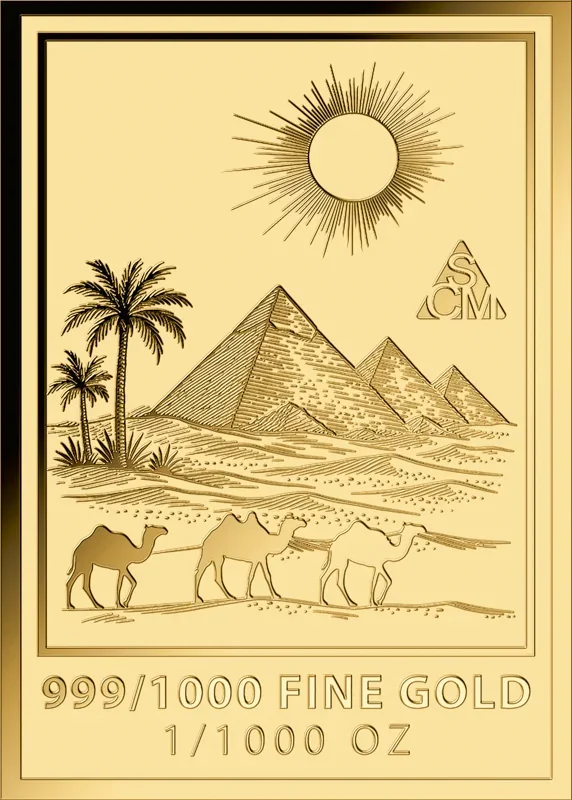 Goldcard Motiv Nefetiti 1/1000 Oz 999