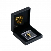 Kreuz 1/1000 Oz 999 Goldmedaille in Box