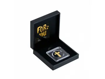 Kreuz 1/1000 Oz 999 Goldmedaille in Box