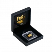 Schwein 1/1000 Oz 999 Goldmedaille in Box