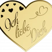 Ich Liebe Dich 1/1000 Oz 999 Goldmedaille in Box