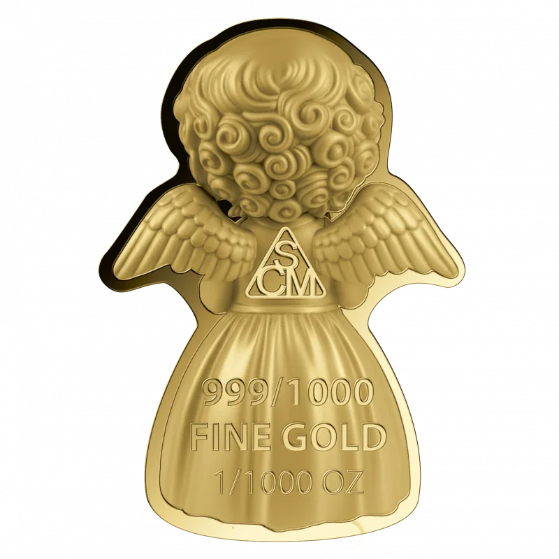 Schutzengel 1/1000 Oz 999 Goldmedaille in Box