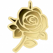Rose 1/1000 Oz 999 Goldmedaille in Box